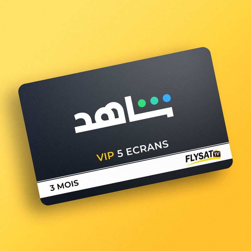 SHAHID VIP 5 Écrans - 3 Mois | Divertissement illimité pour toute la famille | flysat.tn